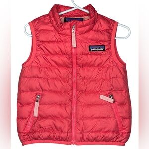 Patagonia Kids' Down Puffer Vest, Coral, 12-18 Months